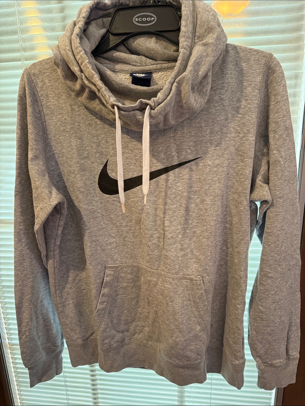 Nike Gray Hoodie with Black Swoosh